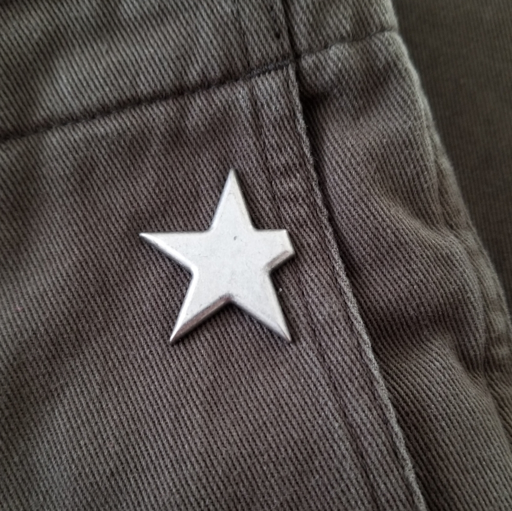 Golden Goose Cropped Chino Pants Size IT 44 Olive Green Brown - Picture 11 of 11